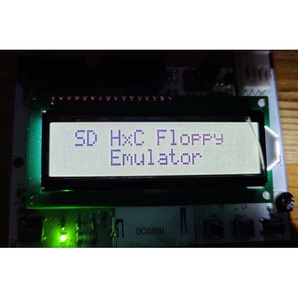 HxC SD Floppy Emulator Rev C (White LCD)