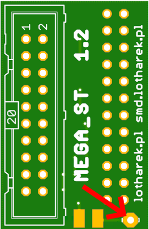 Atari Mega ST adapter - 5V connection